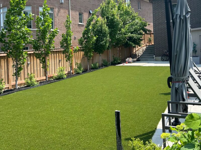 Residential artificial turf project